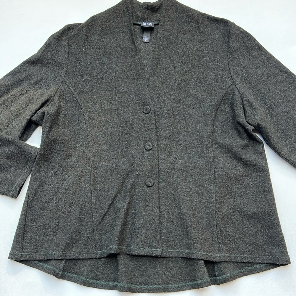 Eileen Fisher Gray Cardigan Sweater